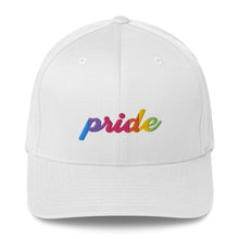 Pride Rainbow Embroidery Closed-Back Structured Twill Cap - Billyforce Shop