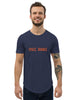 Space Orange Men's Curved Hem T-Shirt