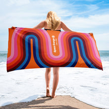 Space Orange K Beach Towel