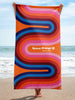 Space Orange K Beach Towel