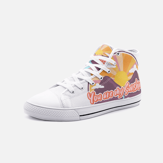 You are My Sunshine - Unisex High Top Canvas Shoes - Billyforce Shop