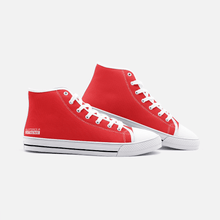 Scarlet Red Unisex High Top Canvas Shoes - Billyforce Shop