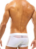 UXH Men's Transparent Mesh Swim Trunk Beach Pants with Push-up Pad