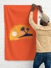 Tropical Sunset Wall Flag