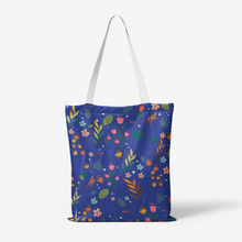 Heavy Duty and Strong Natural Canvas Floral Tote Bag - Billyforce Shop