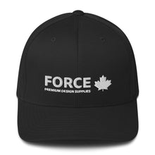 FORCE Structured Twill 3D Puff Embroidery Baseball Cap - Black & White - Billyforce Shop