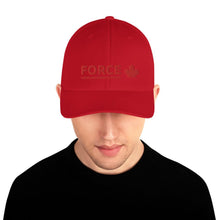 FORCE Structured Twill 3D Puff Embroidery Baseball Cap - Red - Billyforce Shop