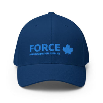 FORCE Structured Twill 3D Puff Embroidery Baseball Cap - Royal Blue - Billyforce Shop