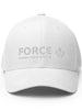FORCE Structured Twill 3D Puff Embroidery Baseball Cap - Black & White - Billyforce Shop