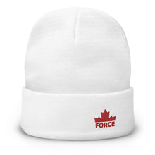 FORCE Red Embroidered Beanie - Billyforce Shop