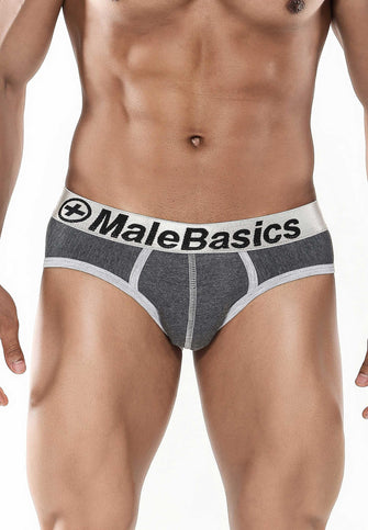 MaleBasics Men's Cotton Fitted Contrast Hip Brief - Billyforce Shop