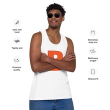 Orange B Logo Men’s premium tank top