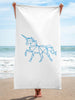 Blue Unicorn Beach Towel - Billyforce Shop