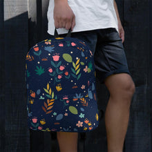 Floral Backpack (Navy) - Billyforce Shop