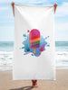 Rainbow Popsicle Splashed! Beach Towel - Billyforce Shop