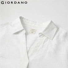 Giordano Women's V-neck Turn Down Collar Blouse 05341483 - Billyforce Shop