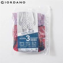 Giordano Men's 3-pack Multi Color Cotton Boxers - Billyforce Shop