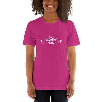 Happy Valentine's Day Short-Sleeve Unisex T-Shirt - Billyforce Shop